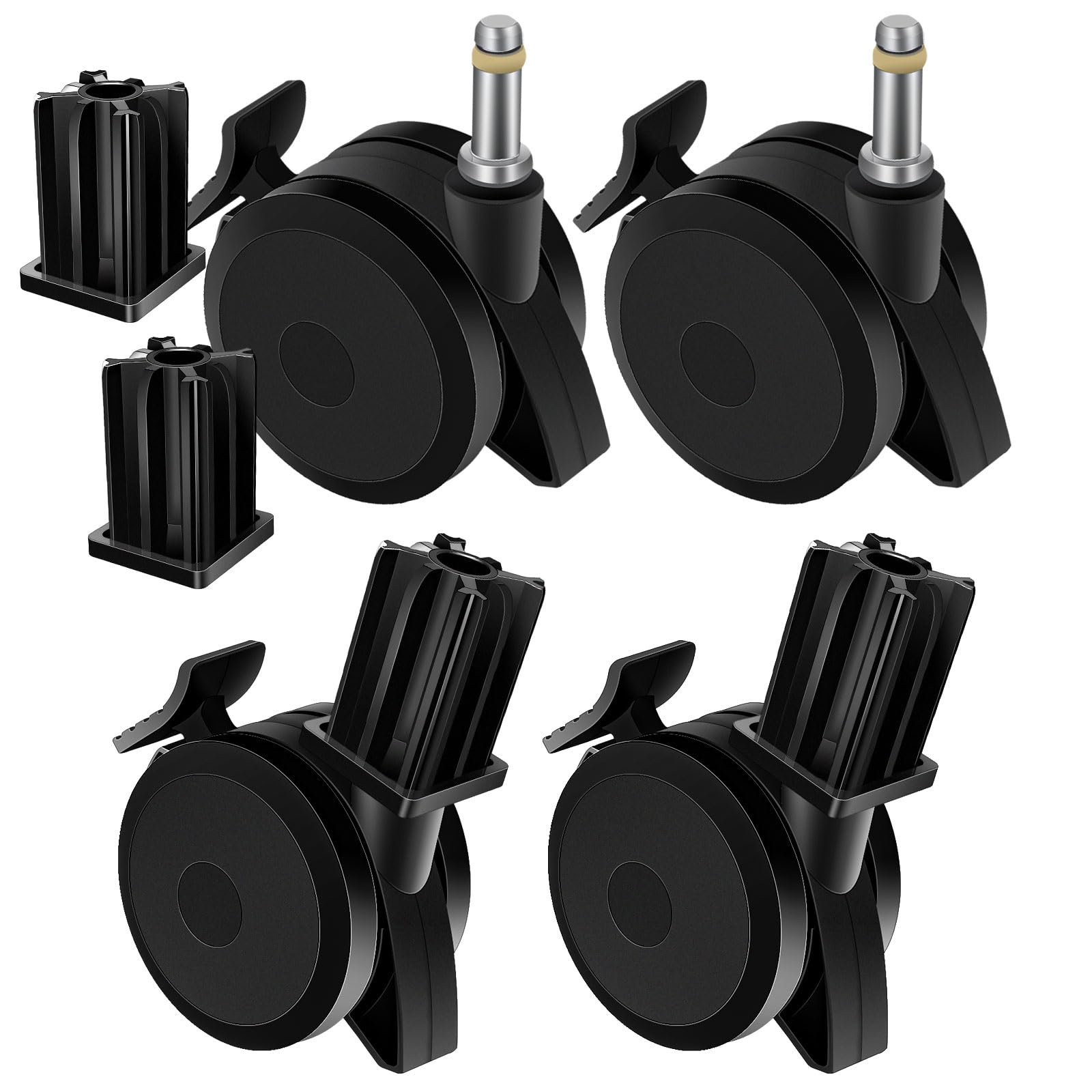 Haiouus removable wheels kit, easy movement and stable base when parked.