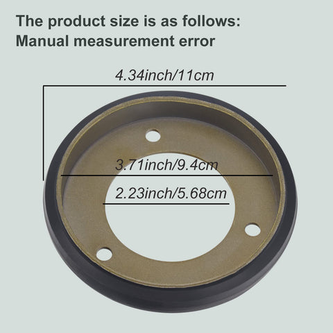 Haiouus snow blower drive disc closeup highlighting durable material for longevity