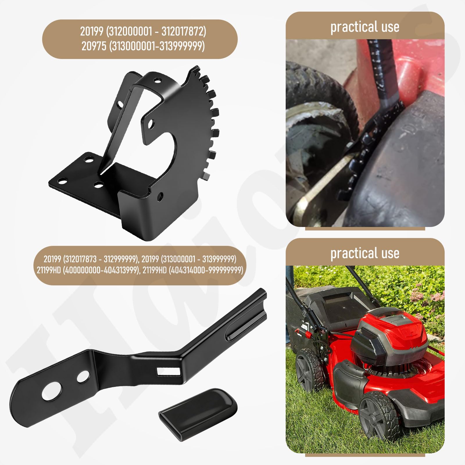 Haiouus Toro TimeMaster 30in compatibility graphic highlights broad model support for replacements