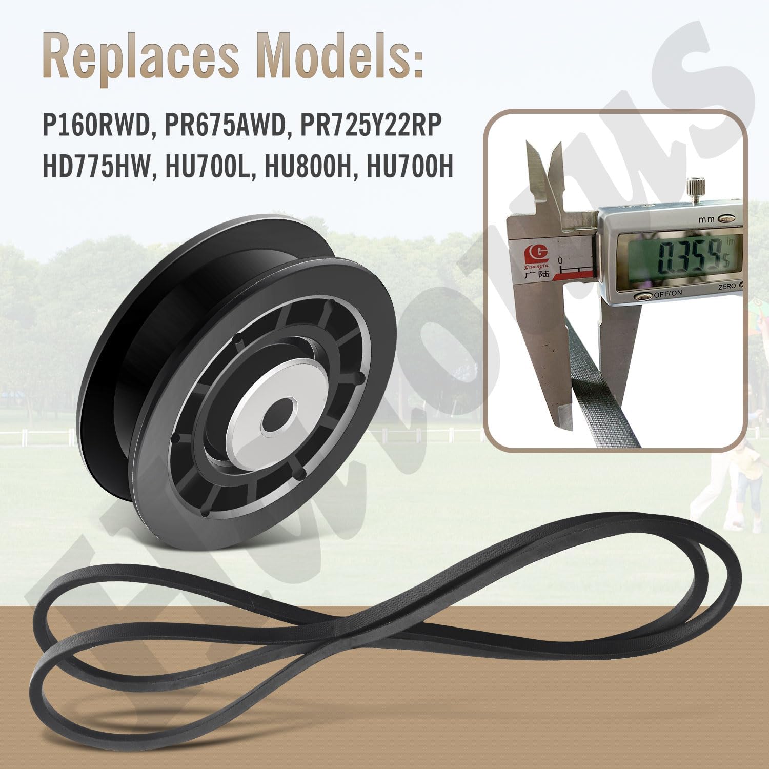 Haiouus bundle includes two identical pulleys and one different pulley for proper fit.