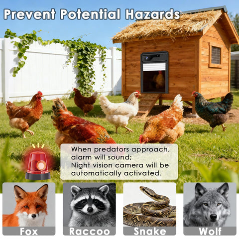 Hairongil alarm and motion sensor detecting wildlife to deter intruders