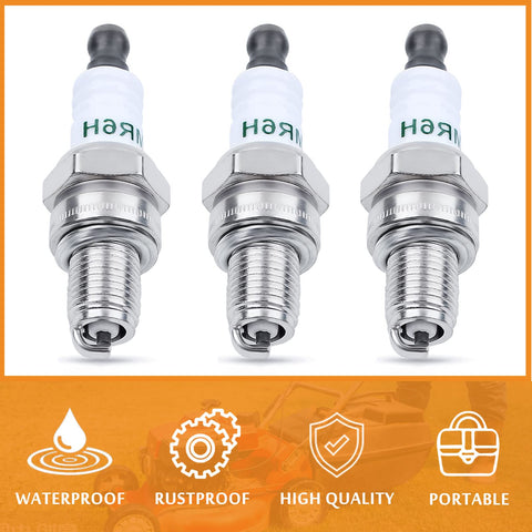 Spark plug in a Stihl backpack blower by HAISHINE ensuring steady ignition.
