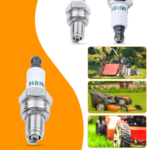 Close-up of HAISHINE CMR6H spark plug showing durable copper core.