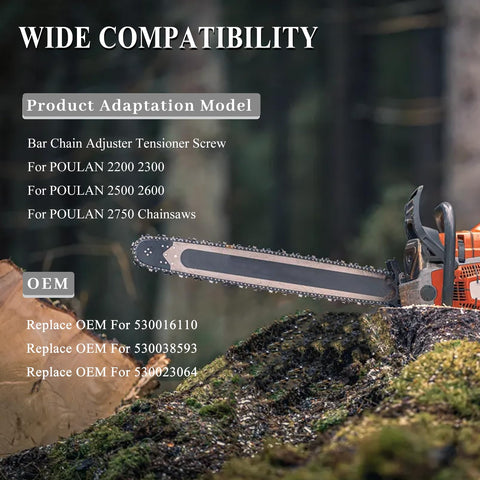 HAISHINE Poulan 2500 tensioner screw ensures reliable chain tension control