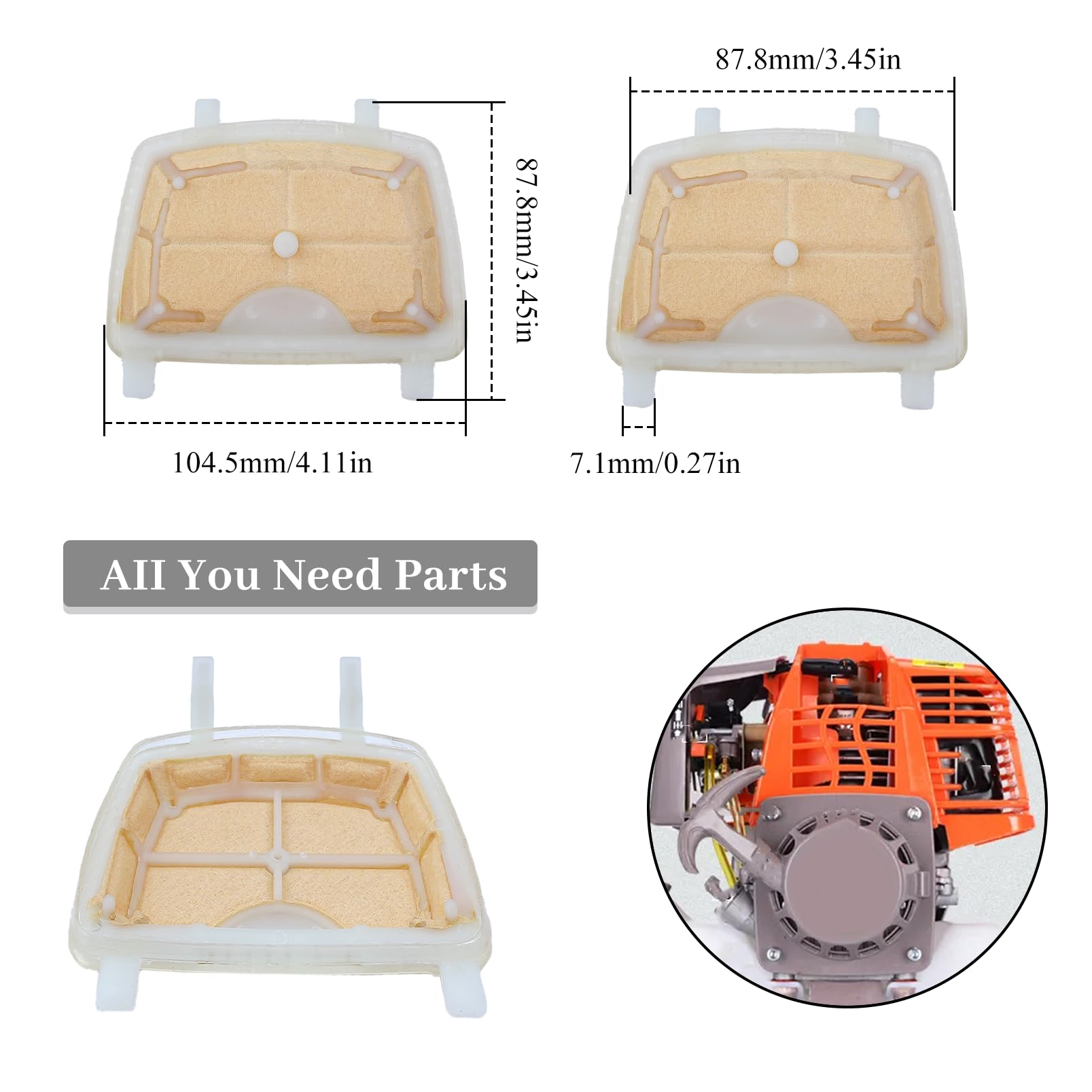 HAISHINE replacement part 1139 120 1602 air filter ensures precise fit.