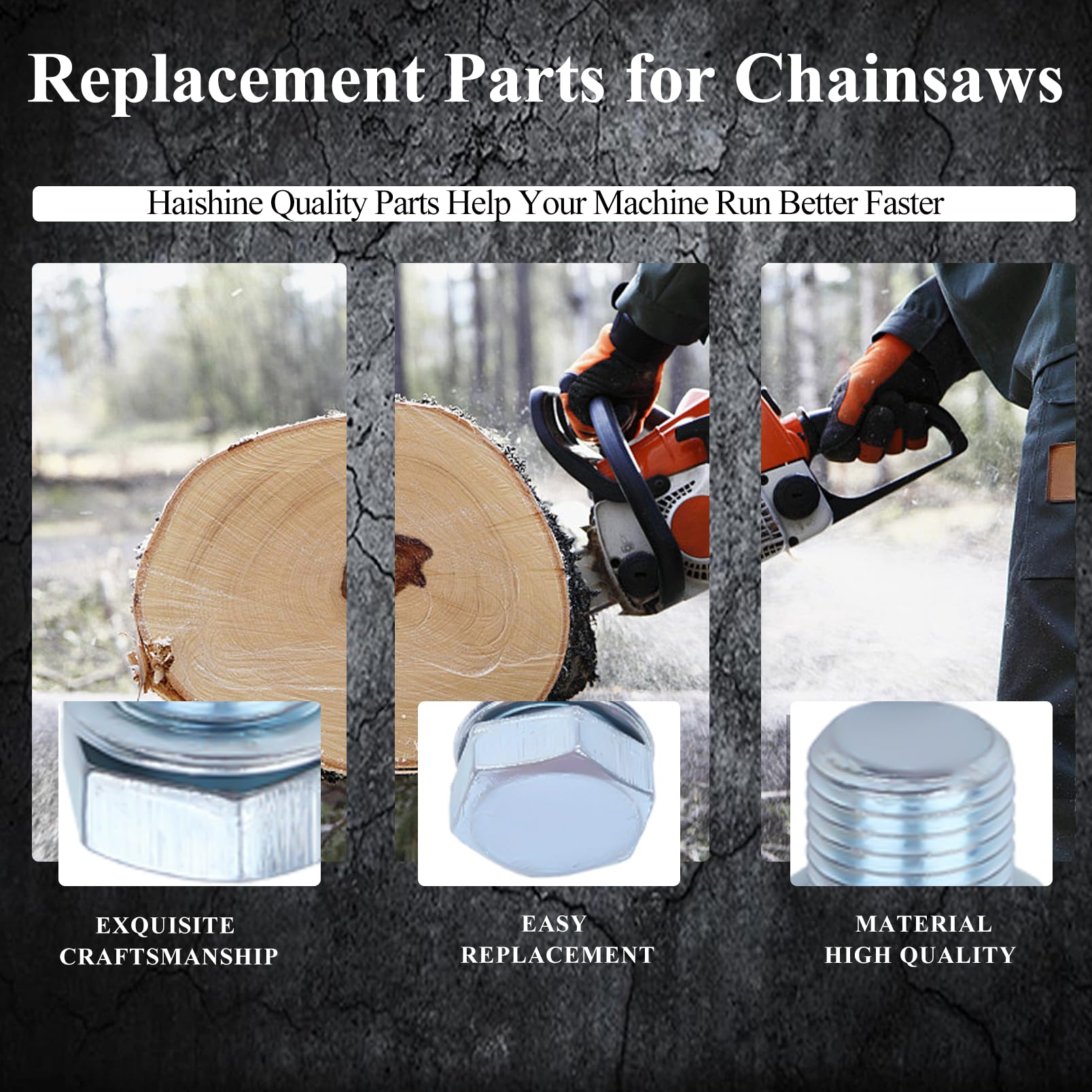 HAISHINE MS650/MS660 plug keeps saws running smoothly with simple installation.
