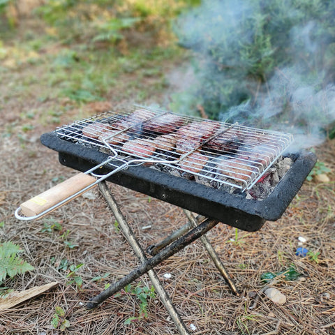 Hakan grill basket ideal for steak and veggie combos