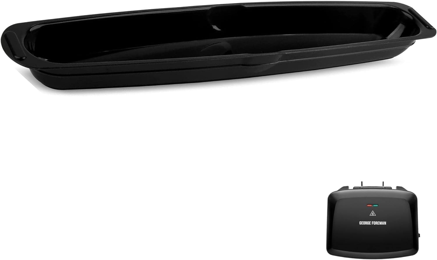 HAKANO George Foreman drip tray, heat-resistant construction for durable grease management.