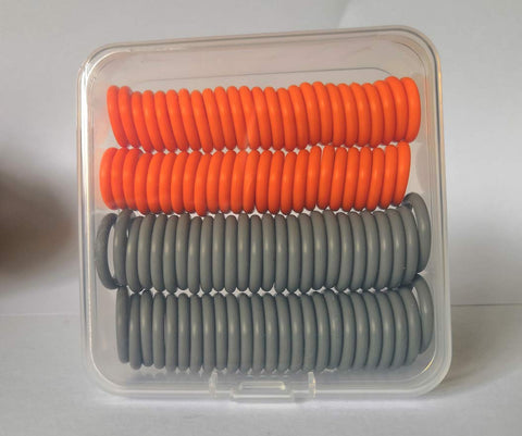 HAKATOP orange o-rings for 1/4-inch quick-connect fittings ensure a tight seal.