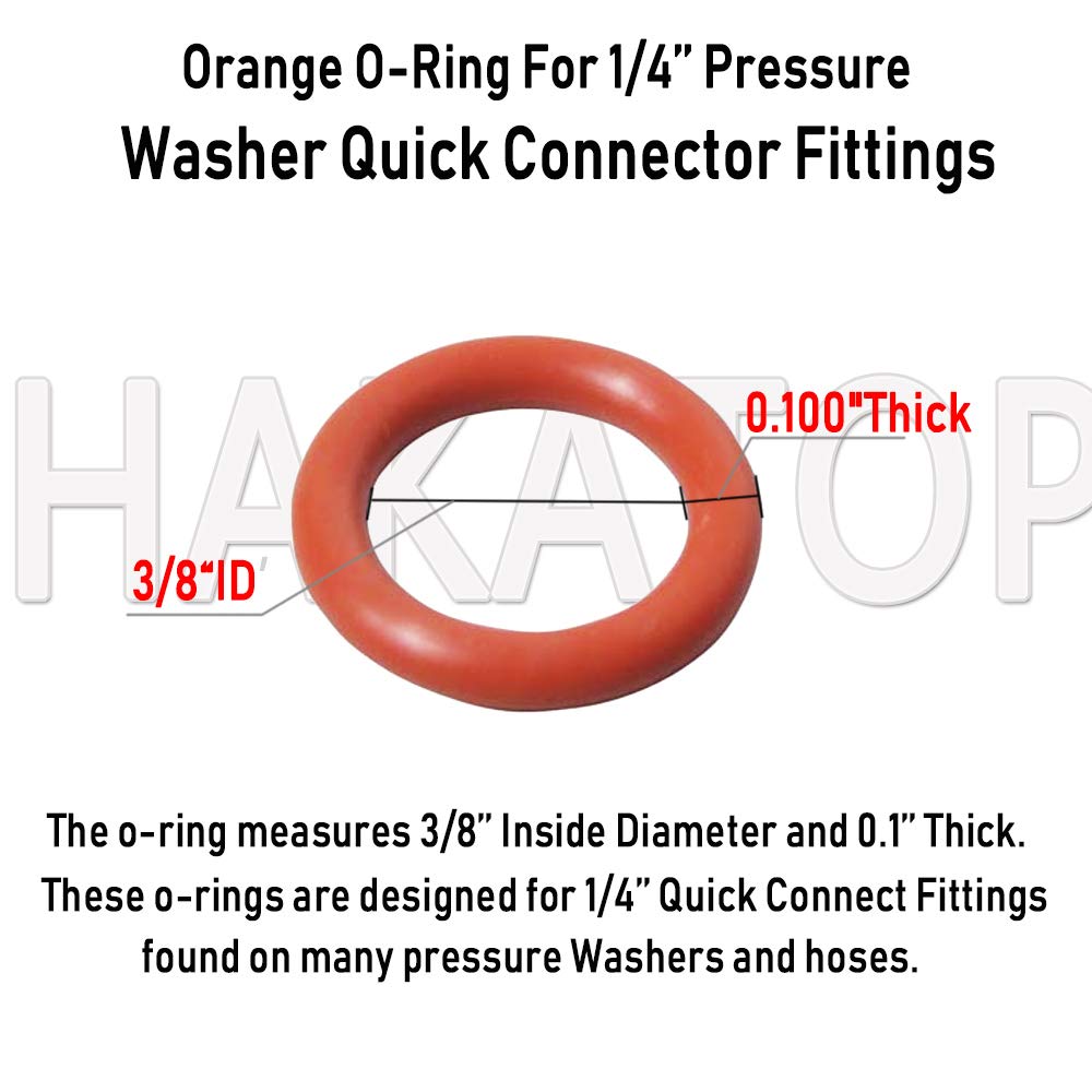 HAKATOP seal couplers and disconnect hose o-rings secure pressure washer fittings.