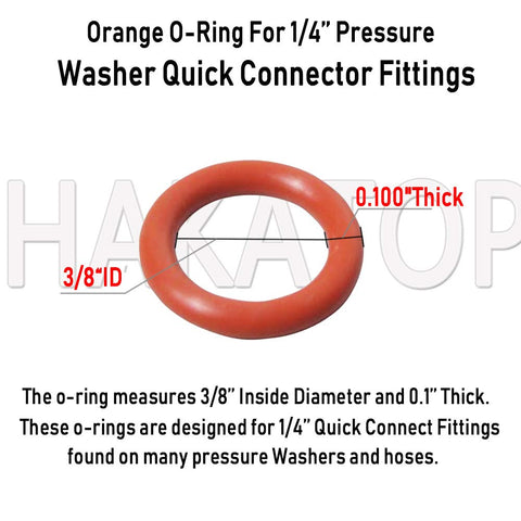 HAKATOP seal couplers and disconnect hose o-rings secure pressure washer fittings.