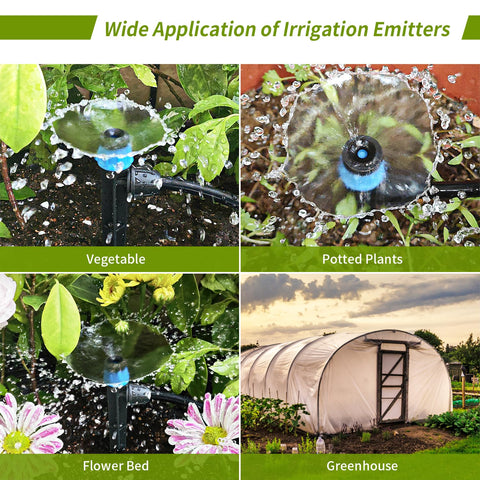 Hakioi 25-piece drip heads pack ready for garden projects