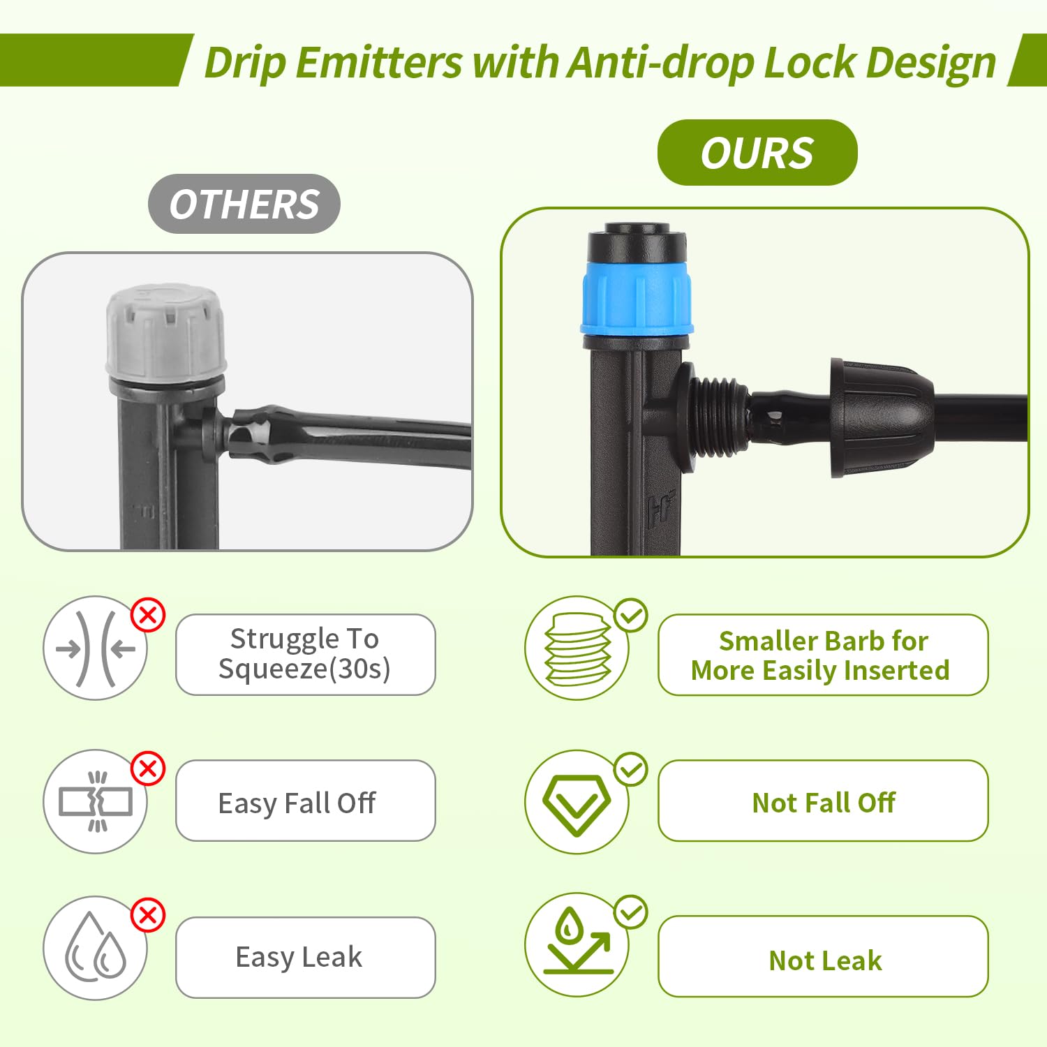 Hakioi lock-barbed connection demonstrates secure tubing attachment