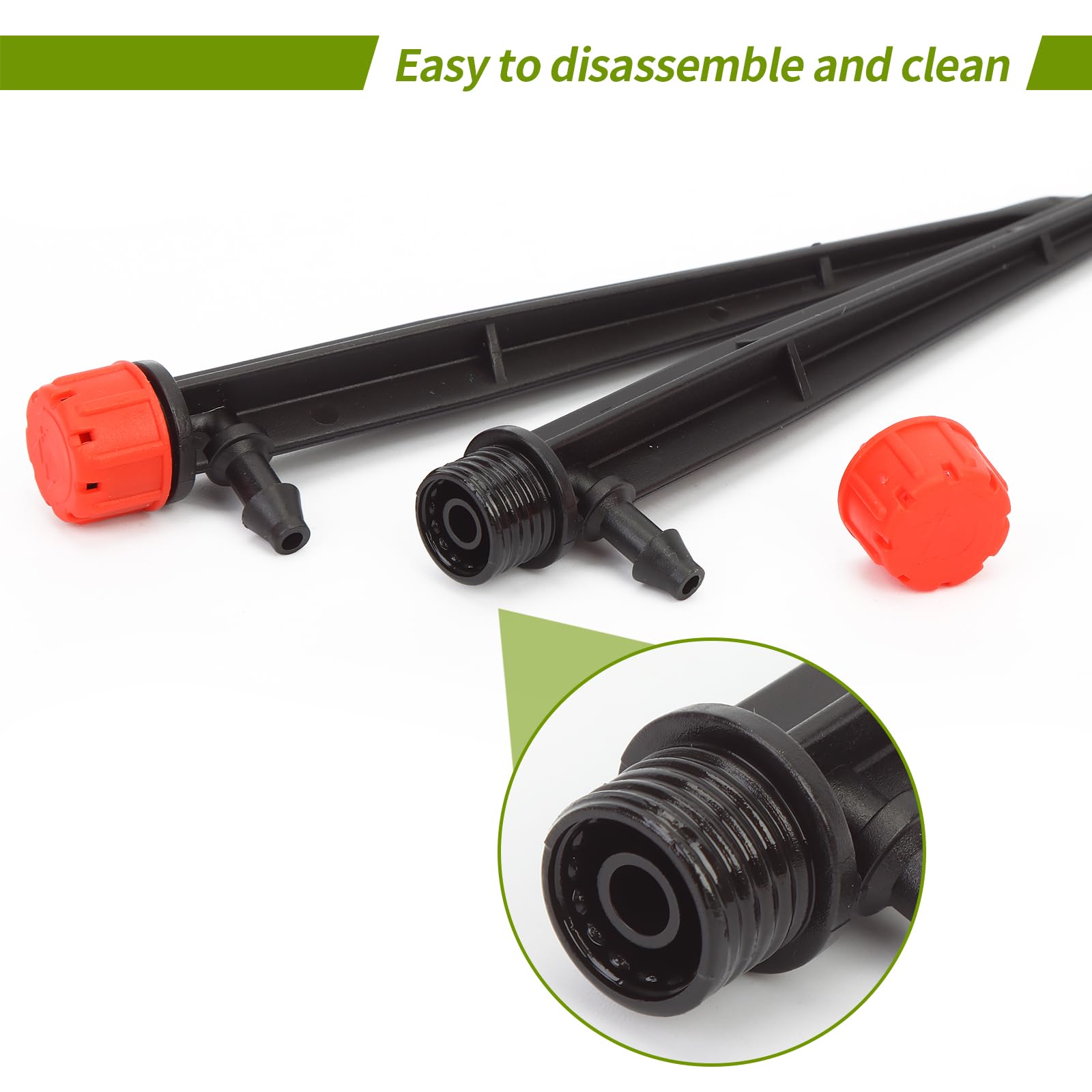 Hakioi self-flushing emitter with removable cap for cleaning