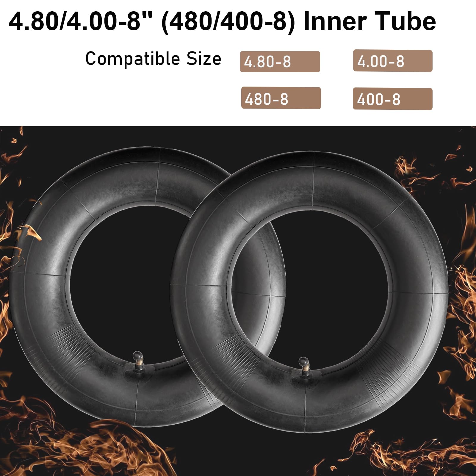 HAKSNGCL bent-valve inner tube provides strong seal and air retention