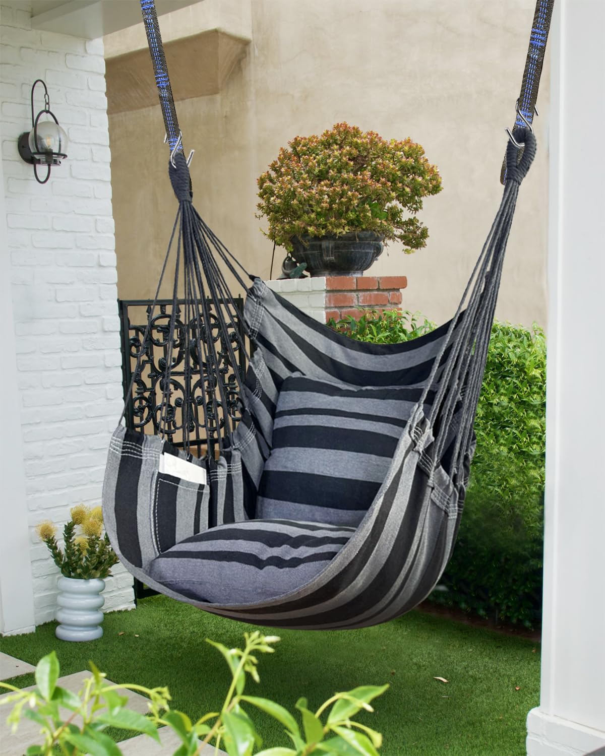 Halalona hammock chair cushions included, perfect for cozy relaxation.