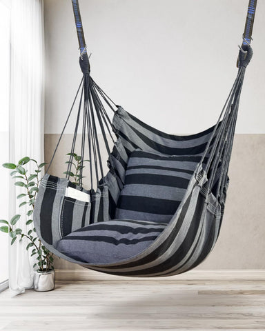 Halalona hammock chair safety hardware included for secure relaxation.
