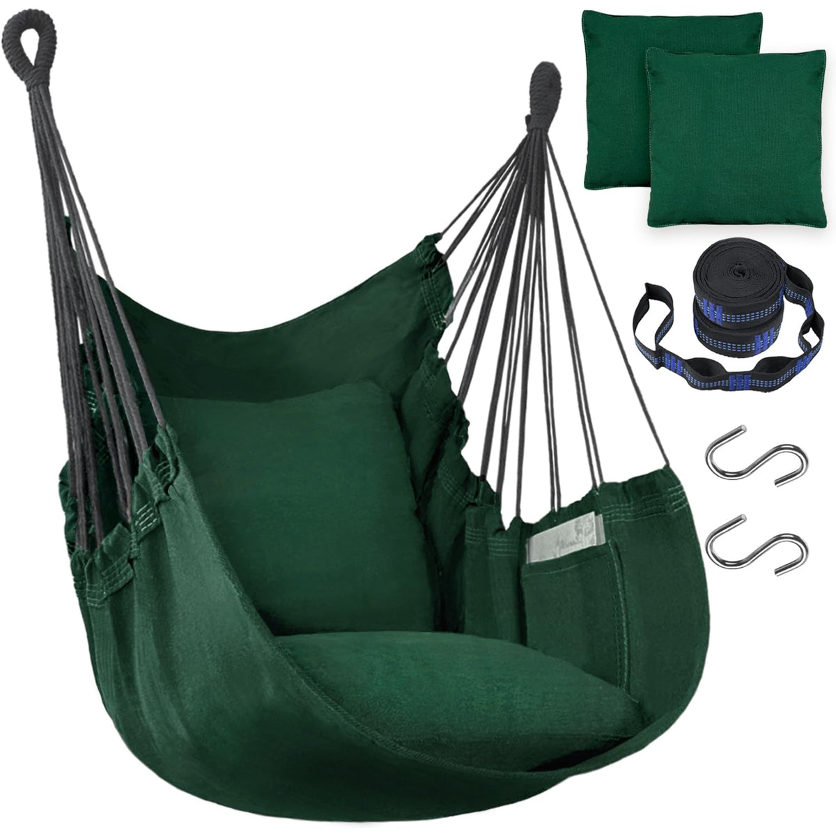 Halalona hammock chair setup in garden for easy outdoor lounging.