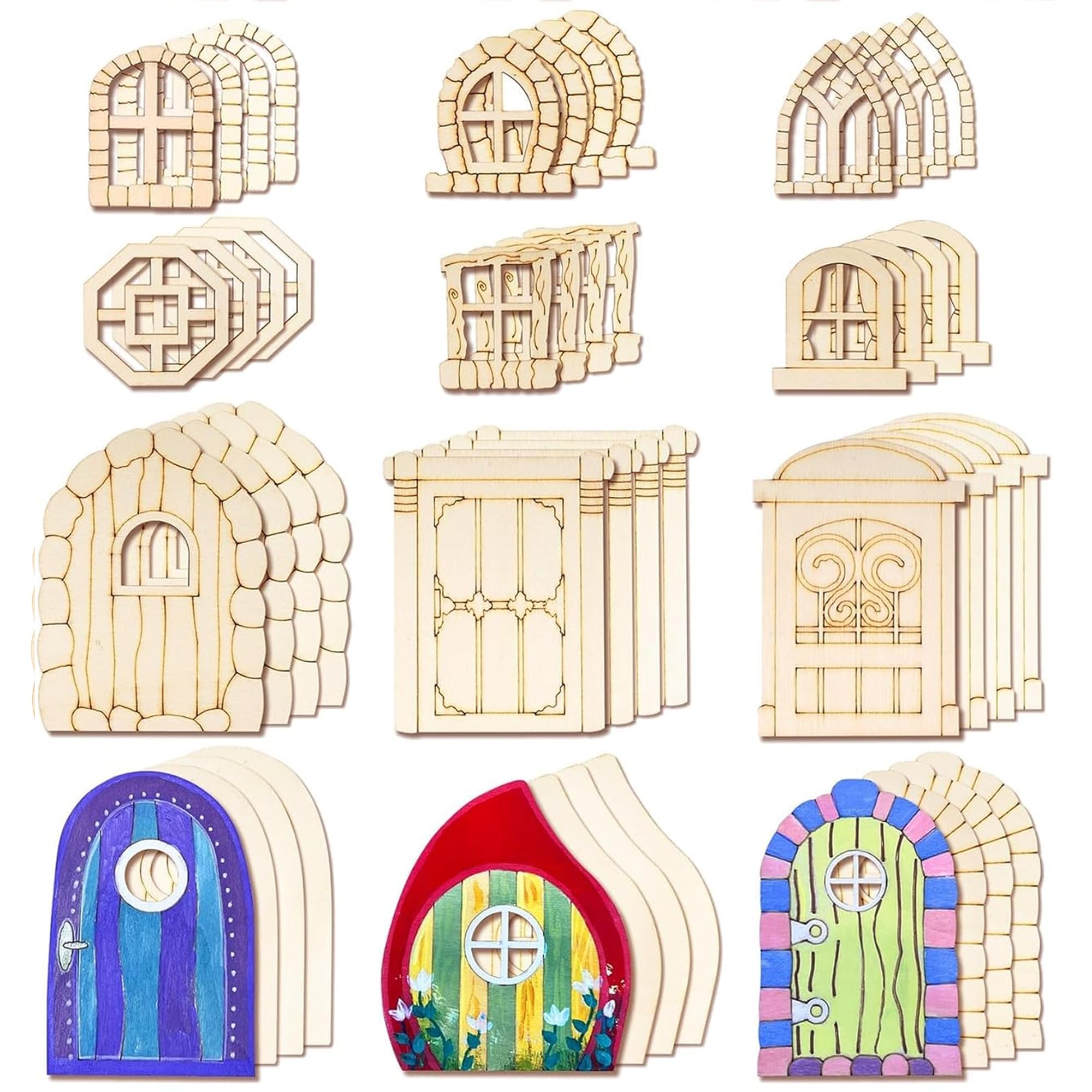 Halandar fairy doors ready for garden and home décor projects.