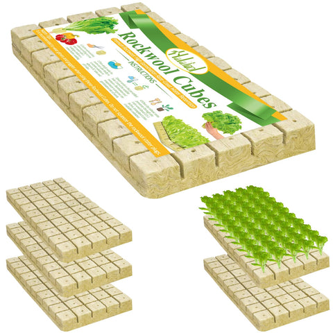 Halatool 1-inch rockwool cube for seed germination and root growth