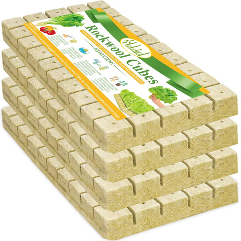 Halatool 1inch rockwool cubes support seed germination and robust root growth.