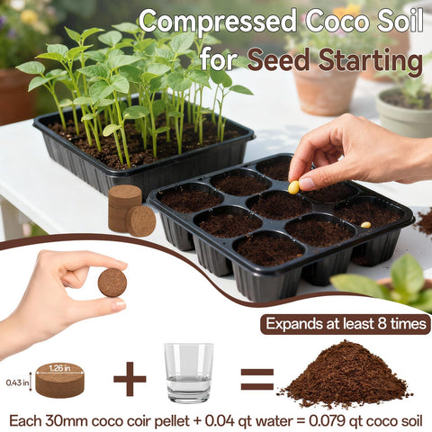 Expanded fluffy coco soil from Halatool pellets supports healthy roots