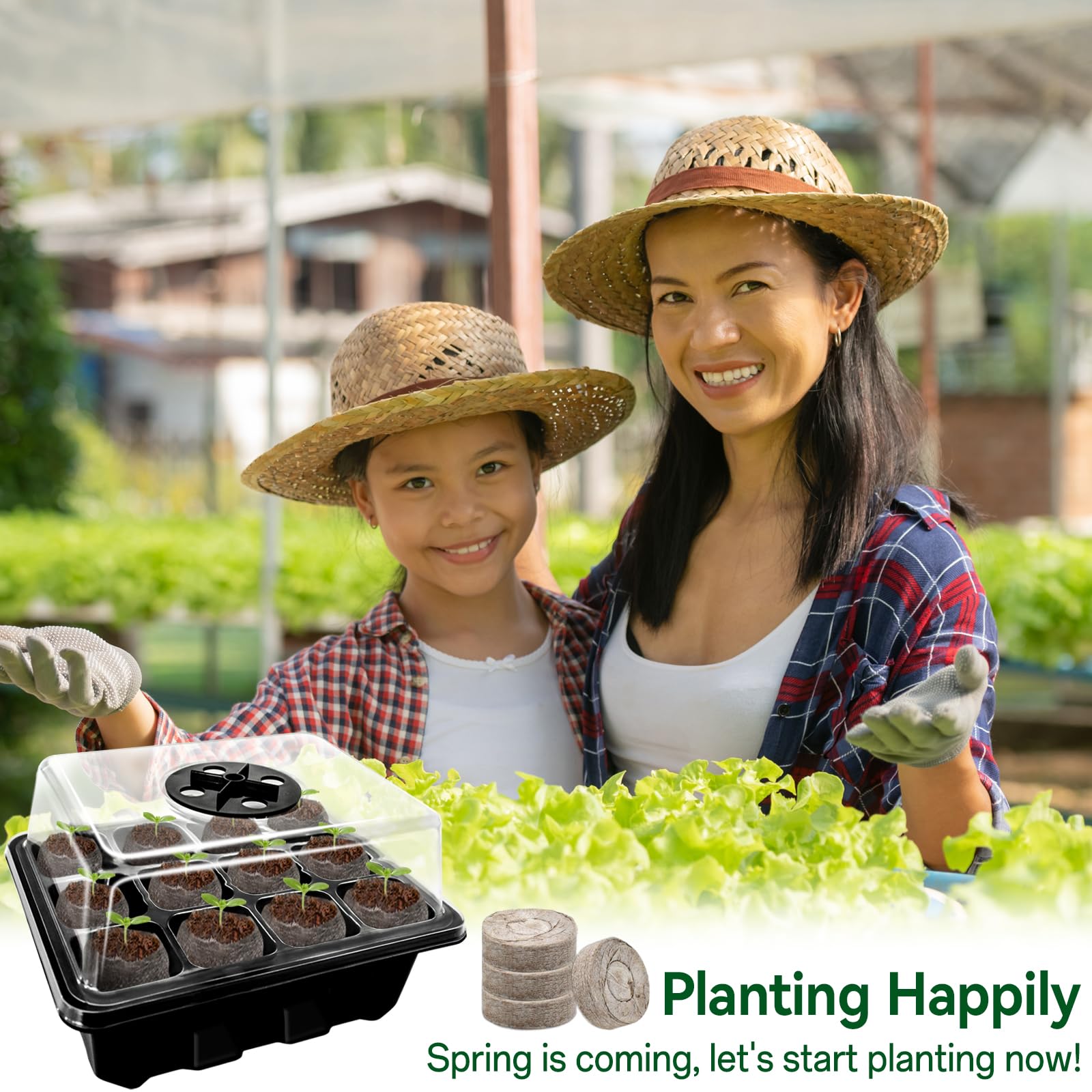 Halatool simple seed starting with peat pellets for home gardens.