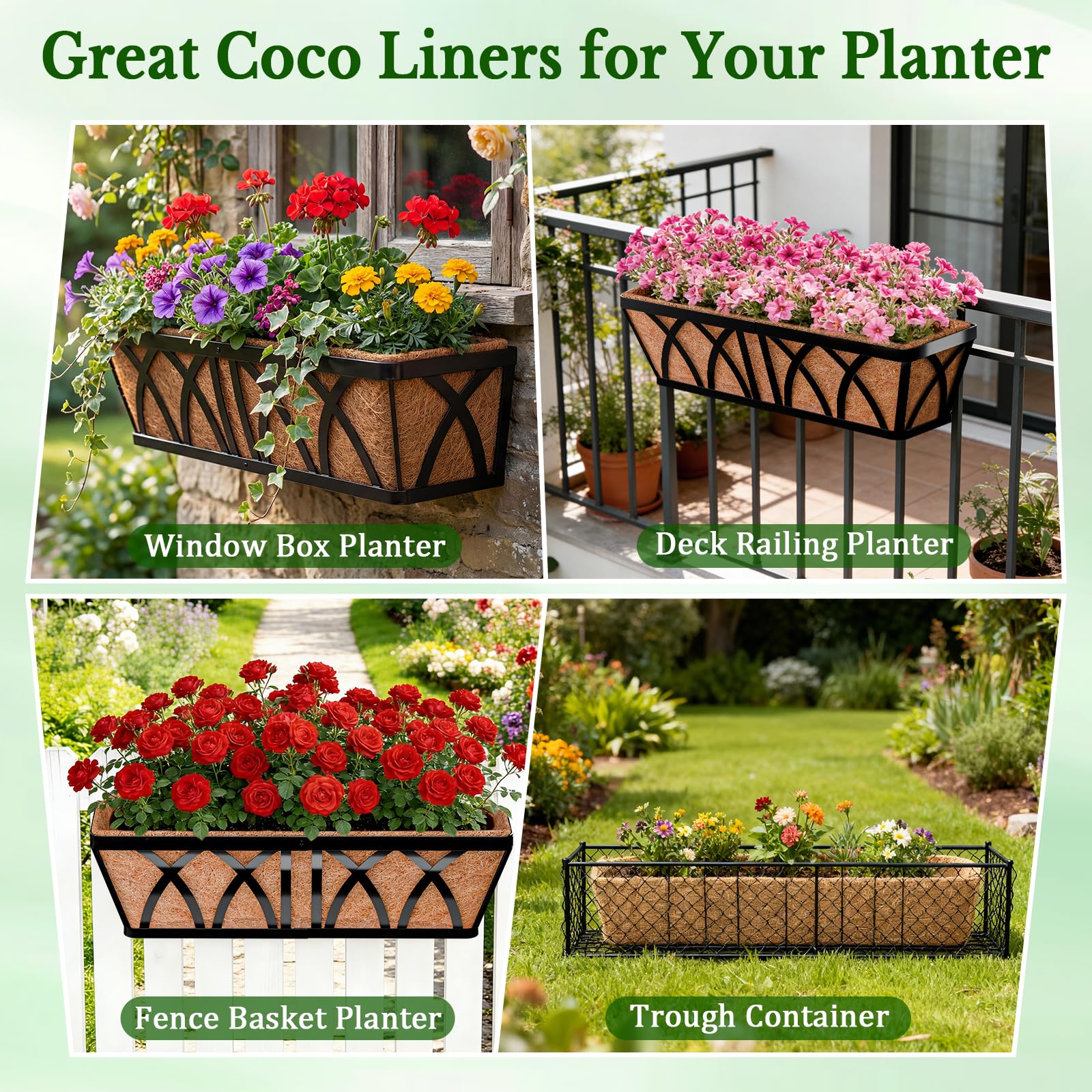 Halatool self-contained liner for balcony garden, easy to cut to size.
