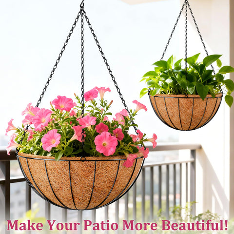 Halatool ready-to-use hanging basket kit with hooks and chains