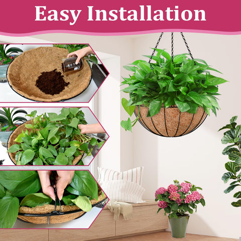 Halatool metal basket with rust-resistant chains for outdoor use