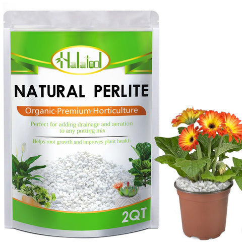 Halatool Perlite bag packaging ready for indoor gardening use.