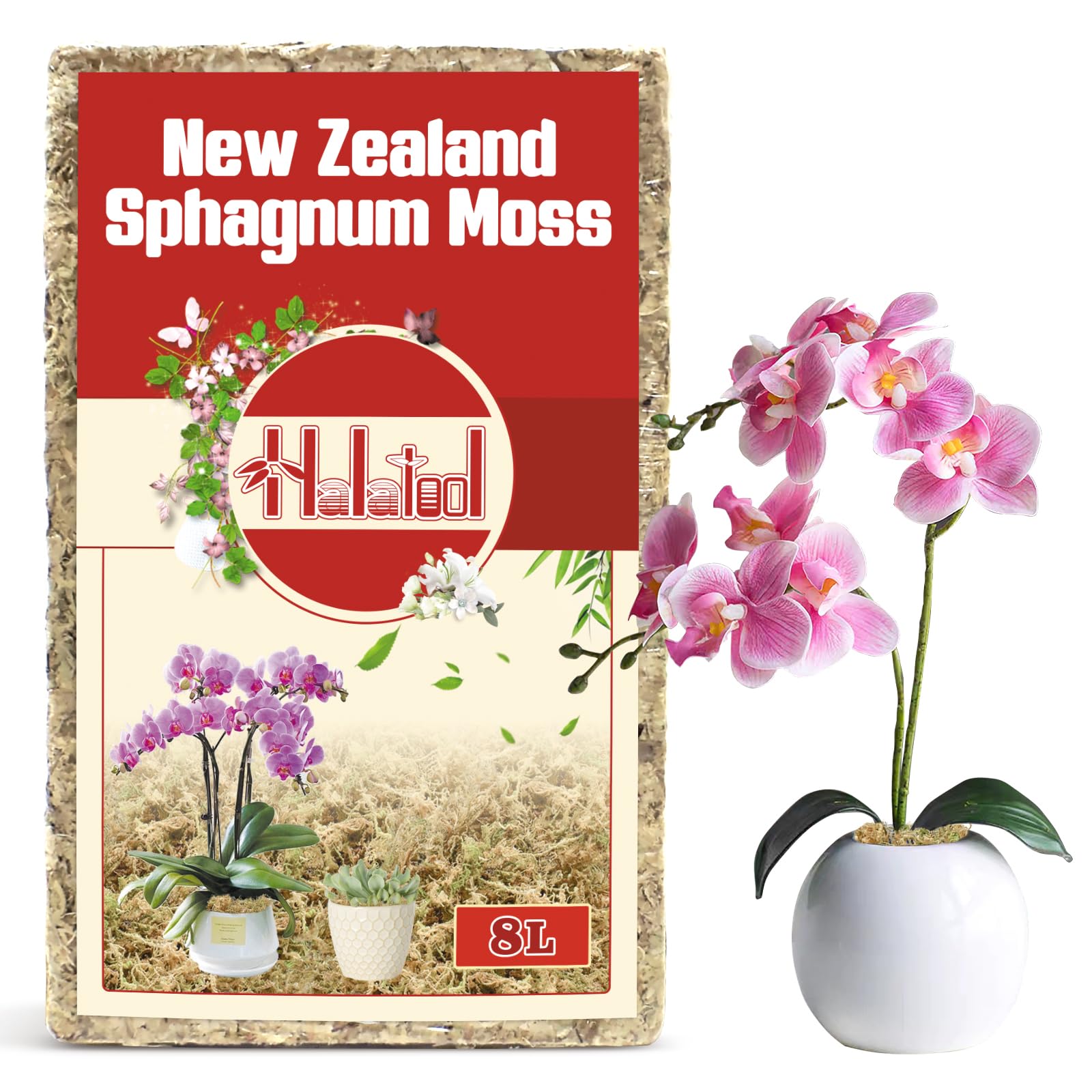 Halatool premium New Zealand sphagnum moss 100g ready for roots