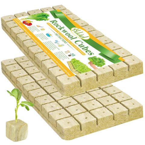 Halatool rockwool cubes 1-inch pack ready for hydroponic germination