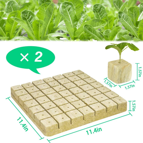 Halatool 1.5-inch rockwool starter plugs ideal for seedling germination and rooting