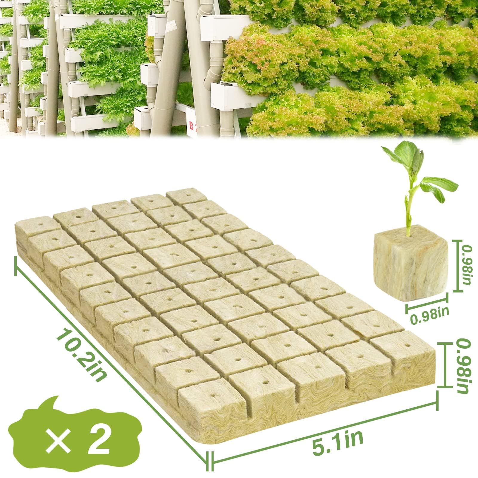 Halatool rockwool cubes soaking before use to adjust EC and pH