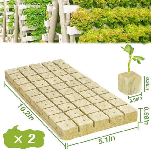 Halatool rockwool cubes soaking before use to adjust EC and pH