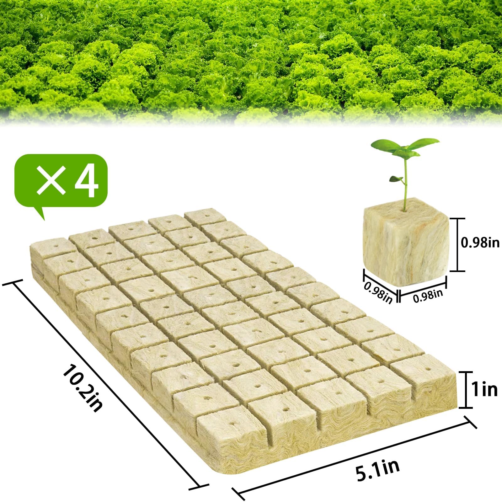 Halatool rockwool starter plug for hydroponics enables quick clone propagation.