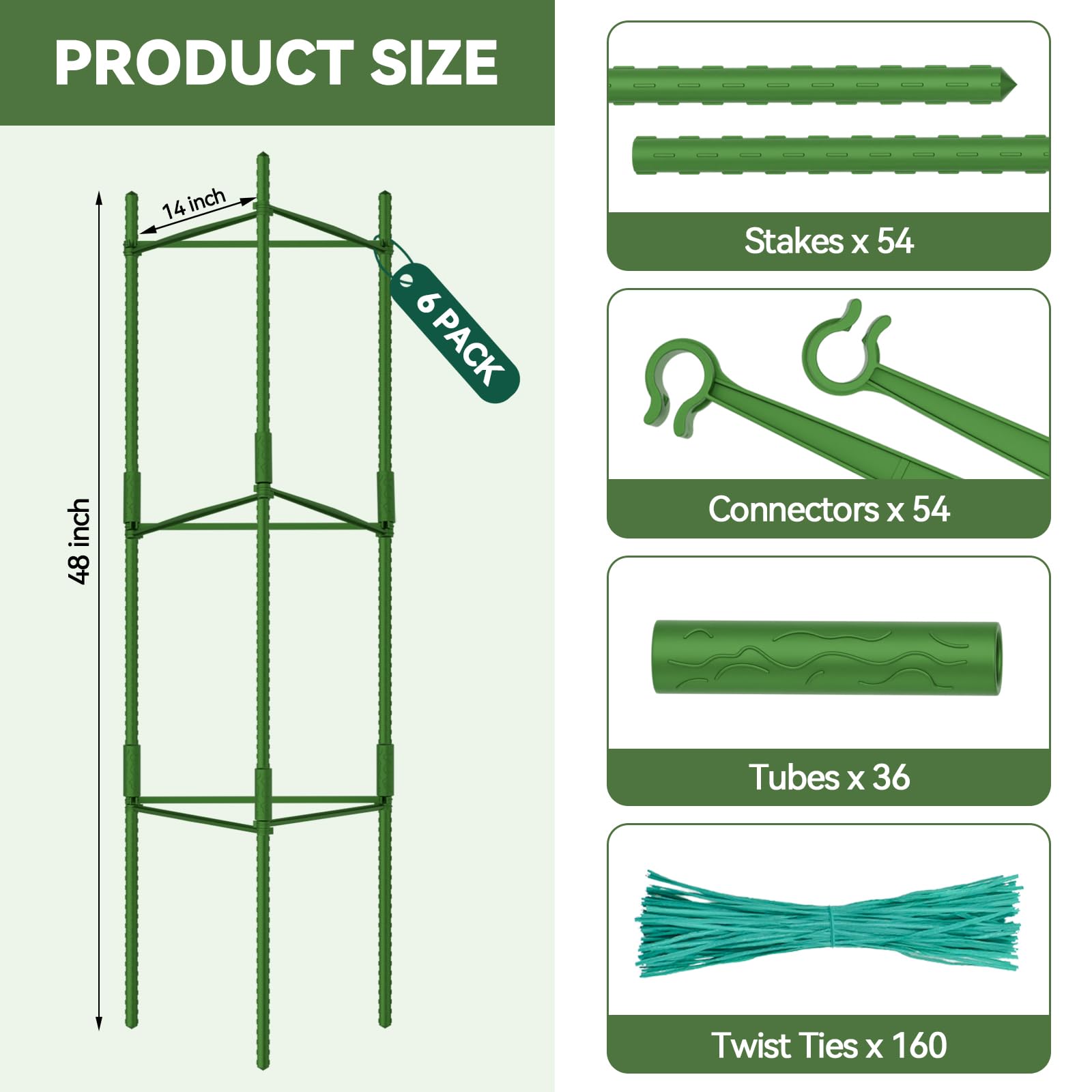 Halatool cages show easy storage by folding the stakes after use.