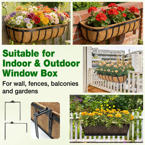 Halatool brackets suit balconies, fences, and garden spaces for versatile planting.