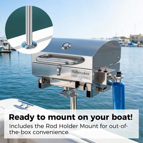 Halbtrocken Cabo Grill Pro 360 swivel pedestal for wind adjustment