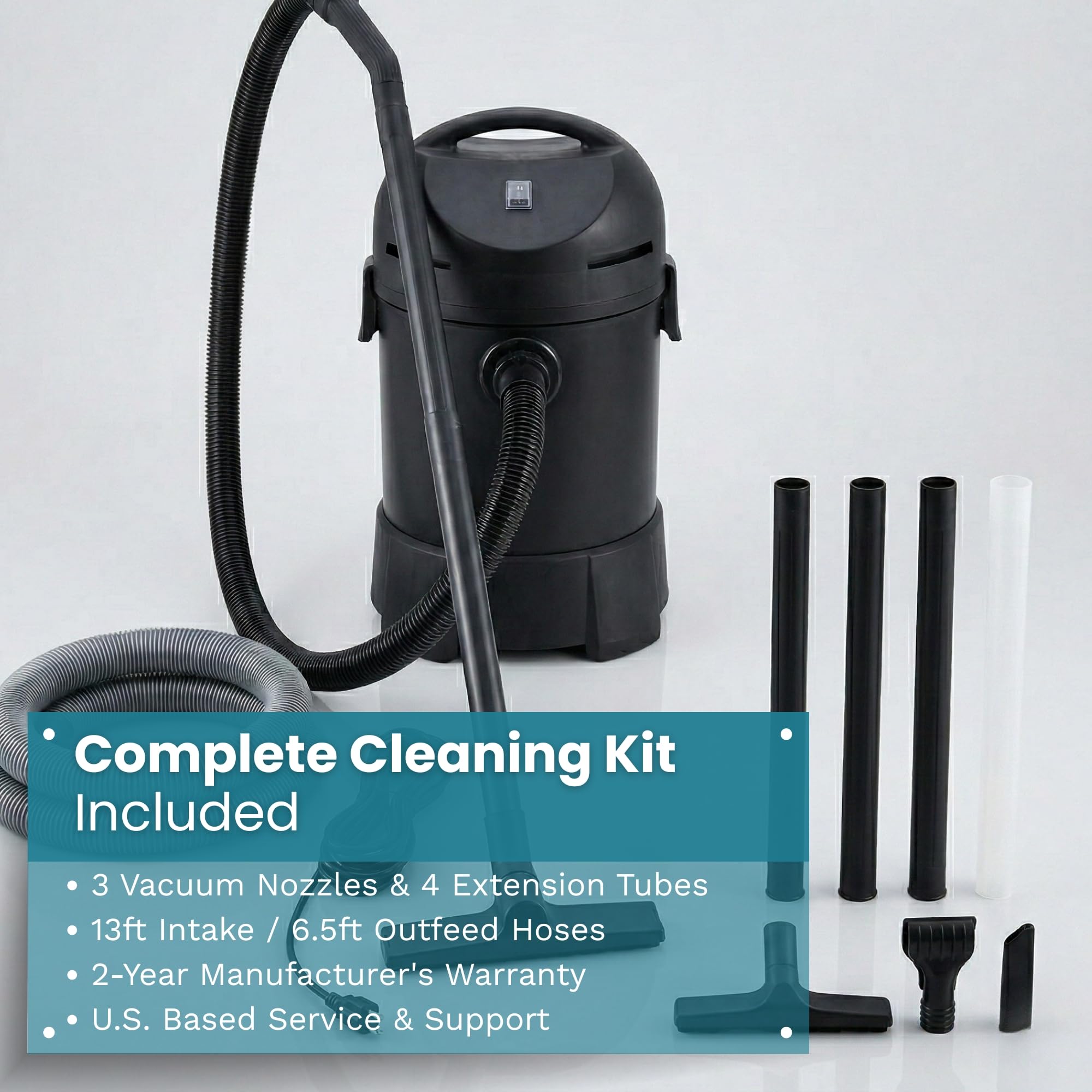 Half Off Ponds CleanSweep 1400W motor delivers strong suction power.