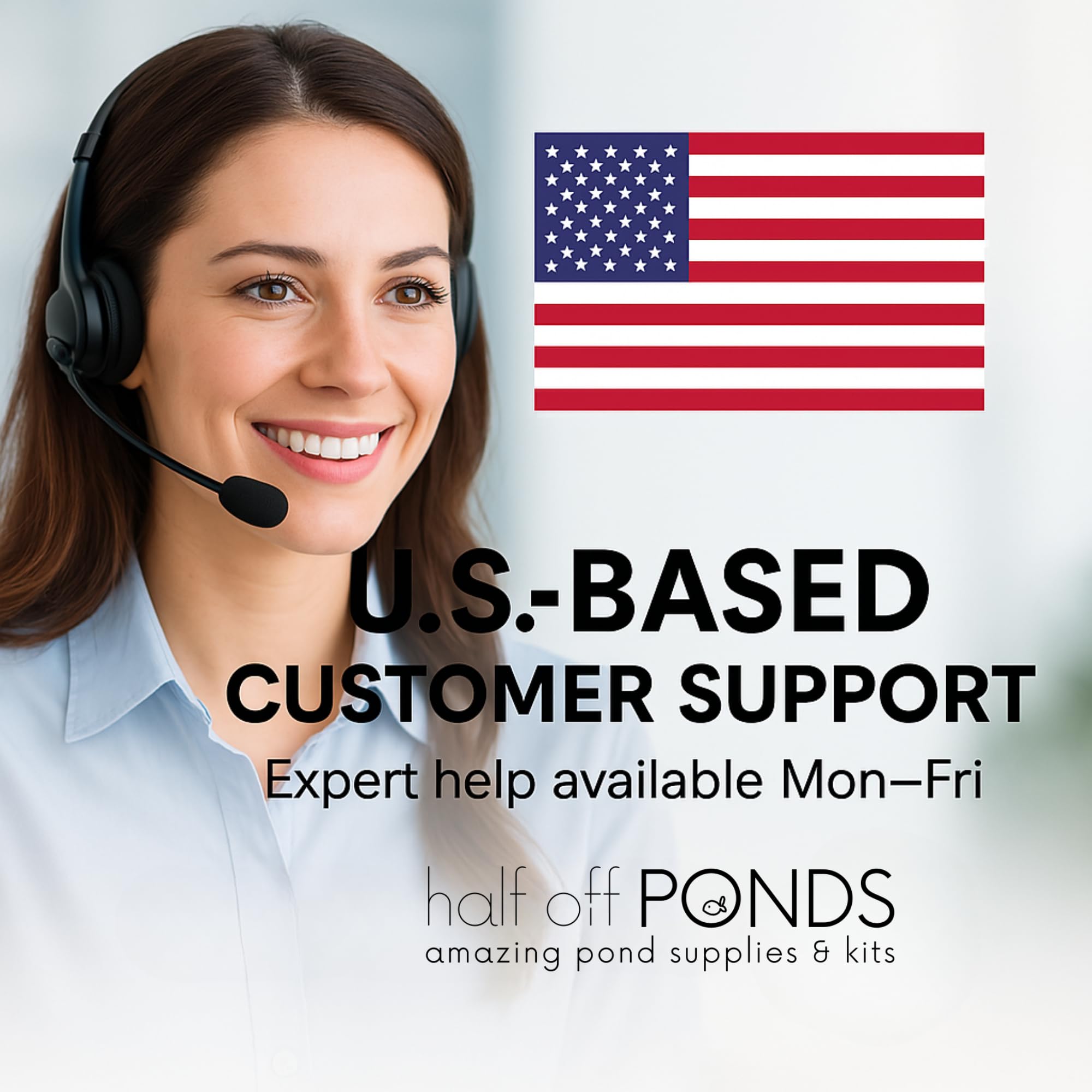 Half Off Ponds CleanSweep assembly-ready setup enables quick start.