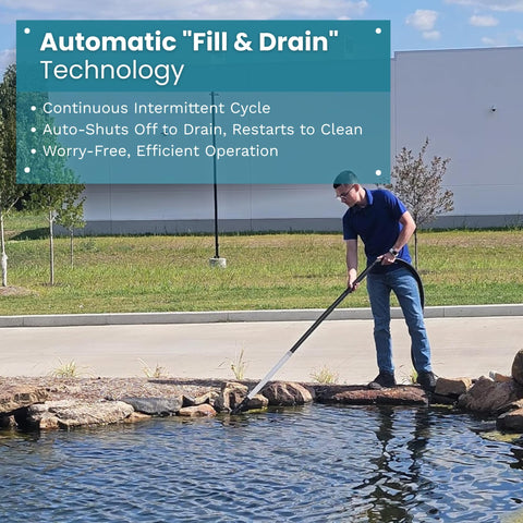 Half Off Ponds CleanSweep debris bag eases disposal of pond debris.