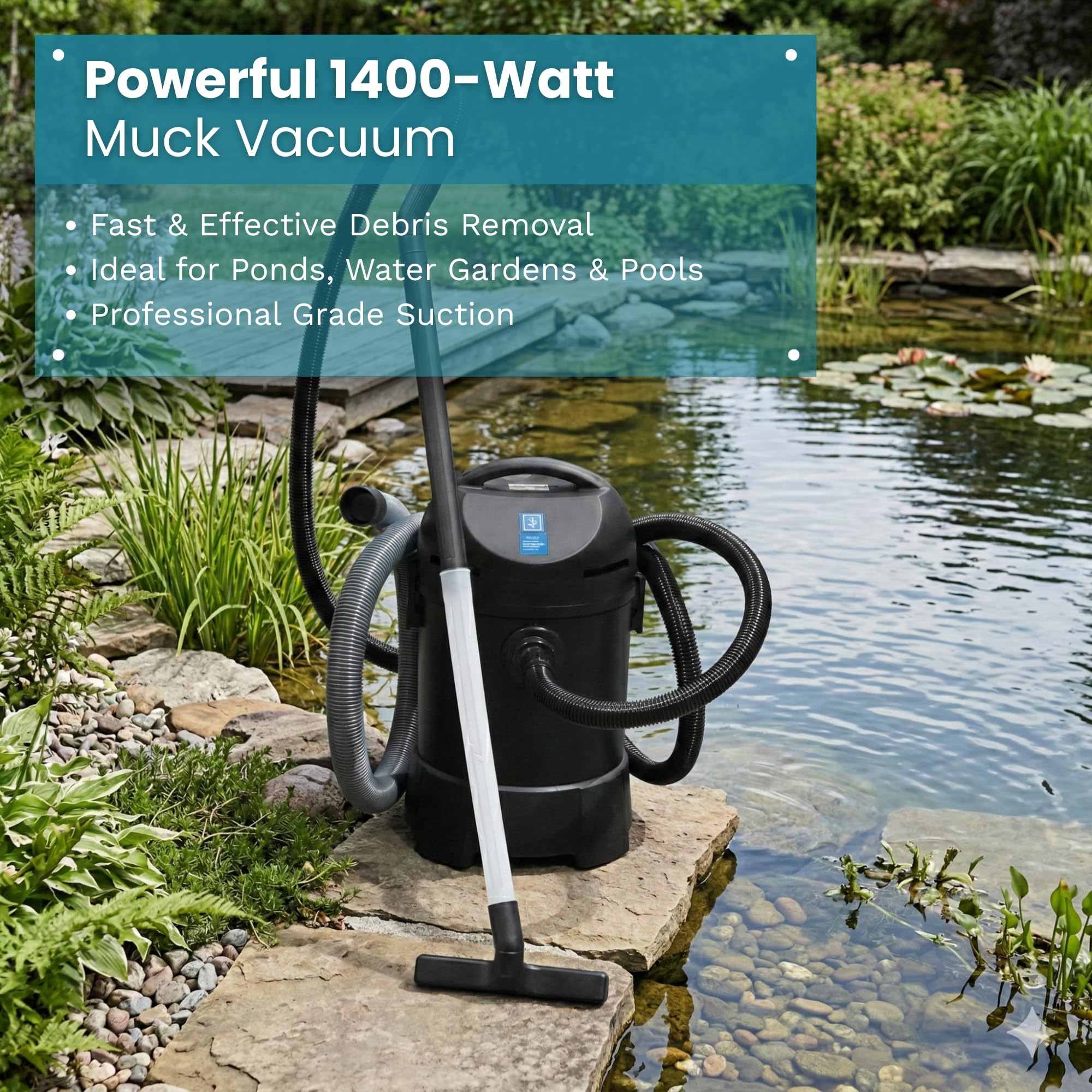Half Off Ponds CleanSweep extension tubes extend reach for deep muck.