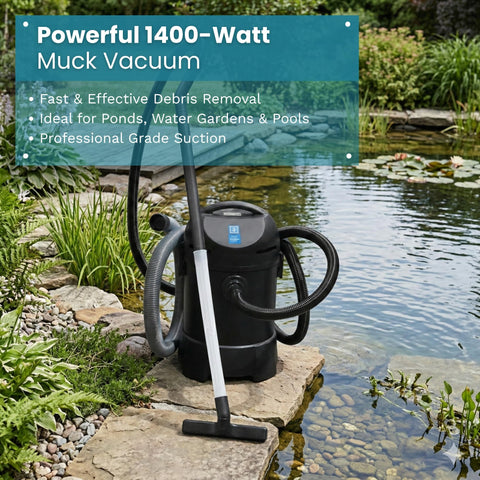 Half Off Ponds CleanSweep extension tubes extend reach for deep muck.