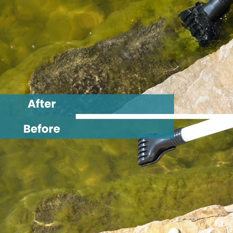 Half Off Ponds CleanSweep intermittent cycle reduces downtime during cleaning.