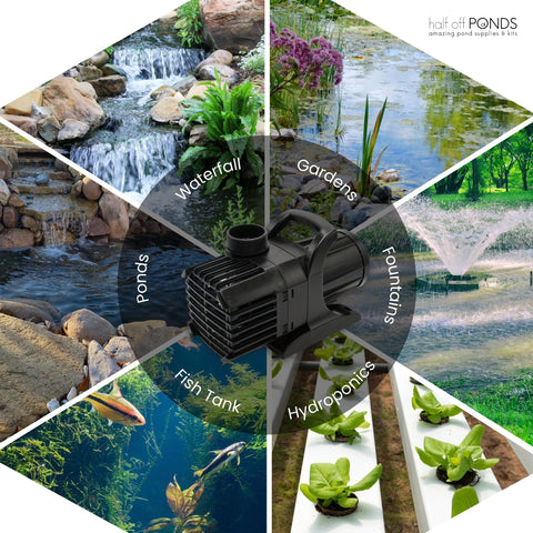 Half Off Ponds removable impeller makes maintenance quick and easy.
