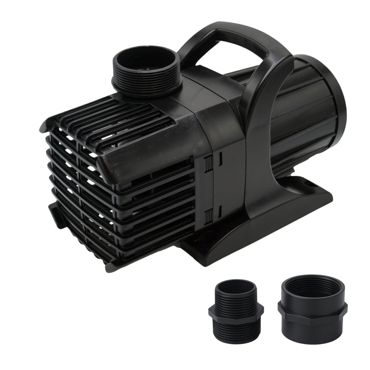 Half Off Ponds submersible pump in action delivering strong 4,000 GPH for koi ponds.