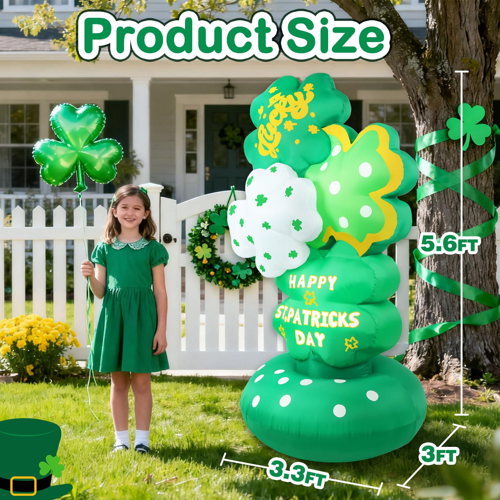 Halfjuly shamrock tower deep green layer presents bold color contrast for eye-catching decor.