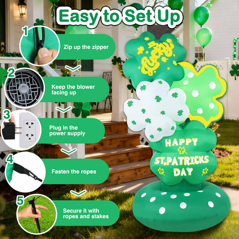 Halfjuly shamrock tower LED illumination enhances nighttime visibility and charm.
